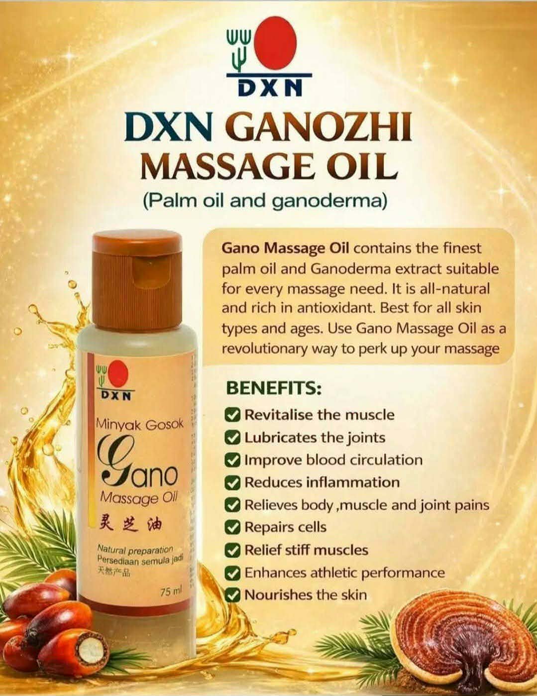 DXN Gano Massage Oil - Image 3