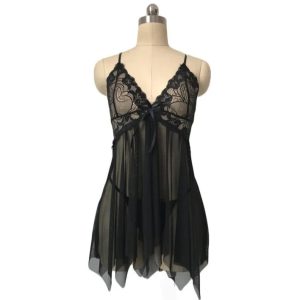 ​ব্ল্যাক লেস এলিগ্যান্ট নাইটওয়্যার (Black Lace Elegant Nightwear)
