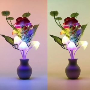 এলইডি ফ্লাওয়ার ও মাশরুম নাইট ল্যাম্প (LED Flower and Mushroom Night Light)